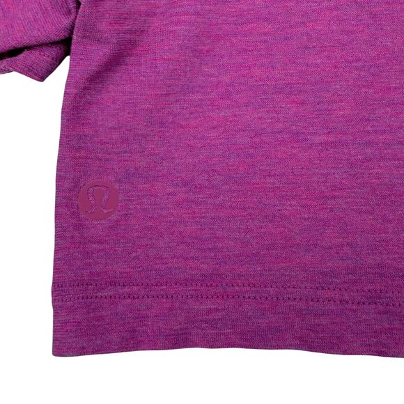 LULULEMON All Yours Cropped T-Shirt Size 4 Vivid Plum - Picture 6 of 6